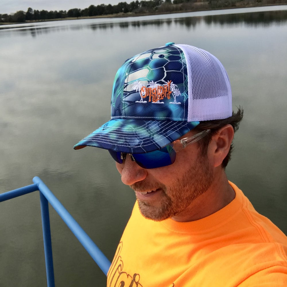 Original Hippie - Blue Ocean Kryptek Typhon Pontus and White Trucker Cap 1