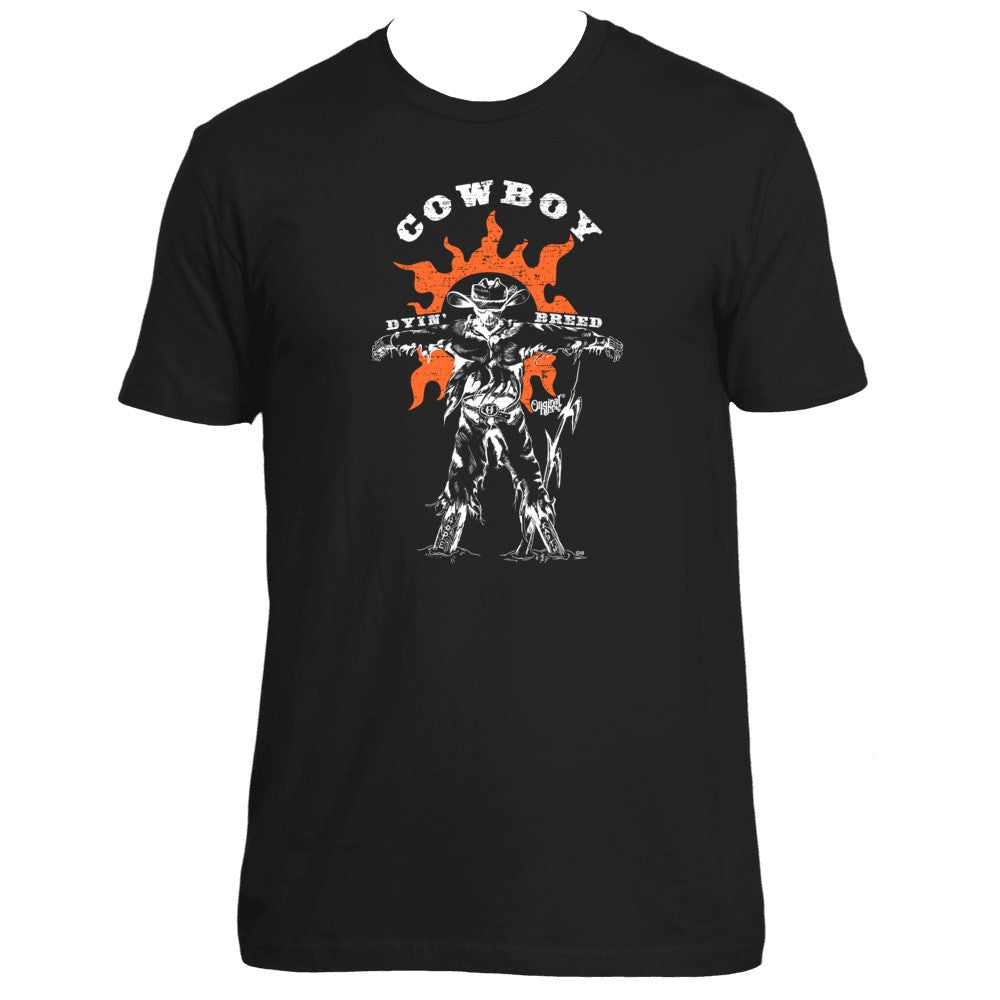 Original Hippie - Cowboy Dyin Breed - Short Sleeve T-Shirt - Black