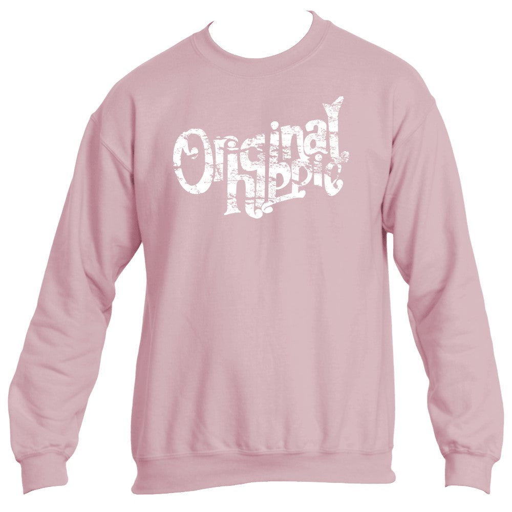 Original Hippie - Pink Is Love Unisex Sweatshirt - Light Pink
