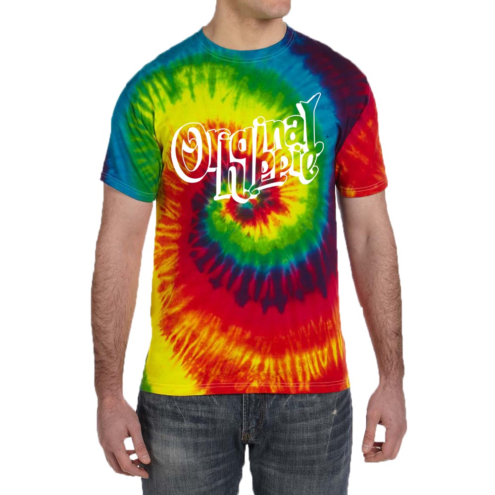 Original Hippie - Rainbow Vibes Tie Dye Short Sleeve T-Shirt 