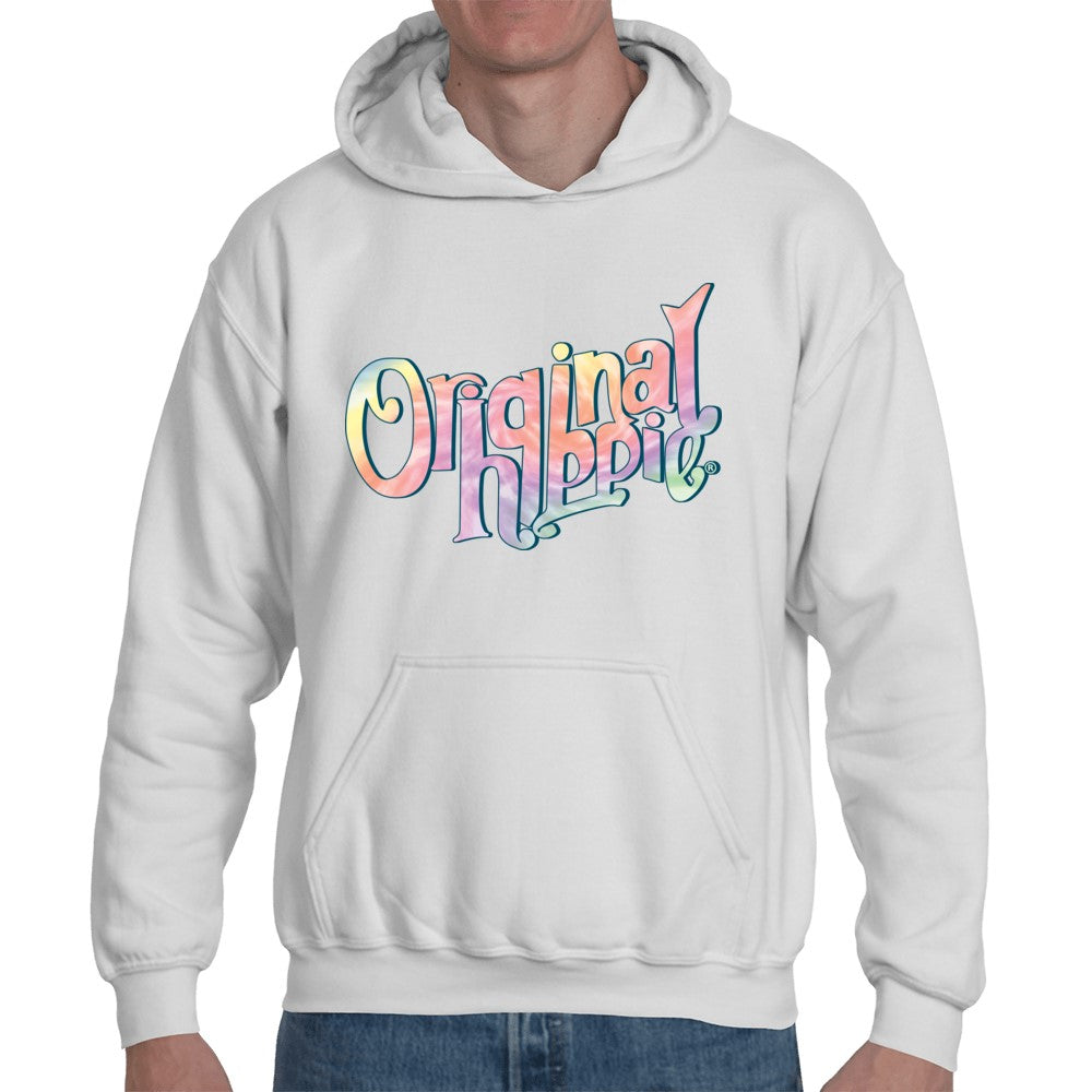 Original Hippie - Tie Dye Name Hoodie - White