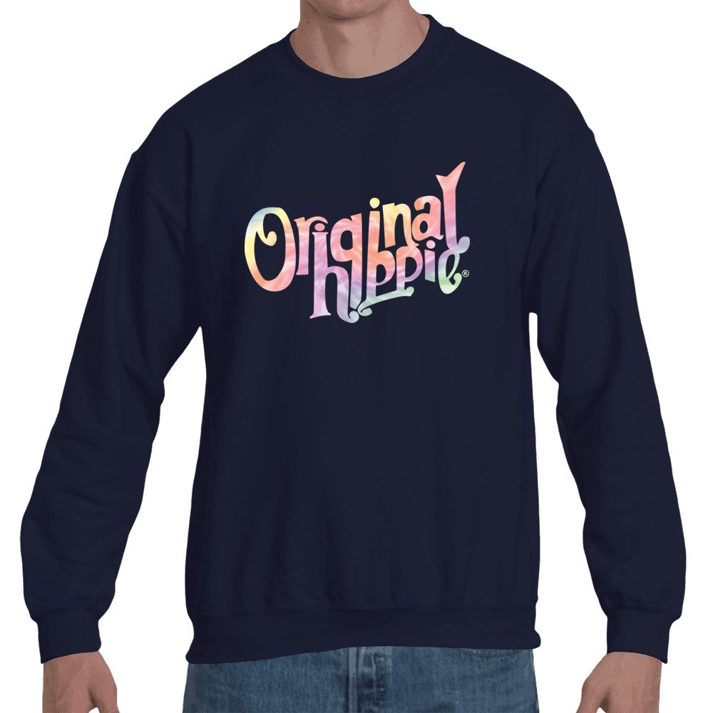 Original Hippie - Tie Dye Name Sweatshirt - Black