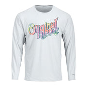 Original Hippie - Tie Dye Name UPF Long Sleeve Unisex - White