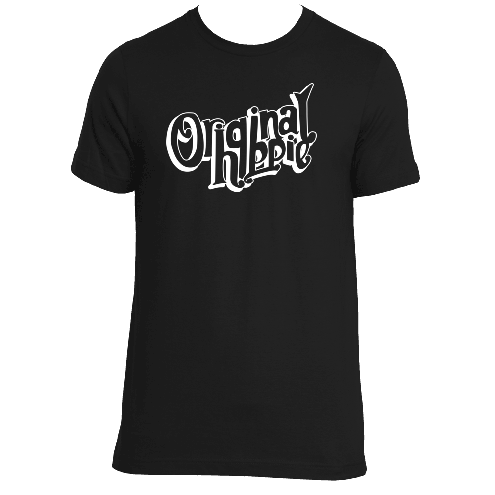 Original Hippie - Unisex Short Sleeve Transparent Name - Black