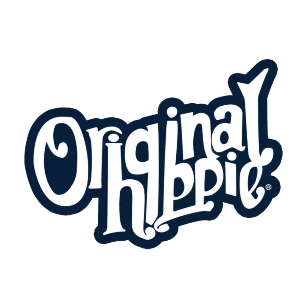 Original Hippie - White Name Decal