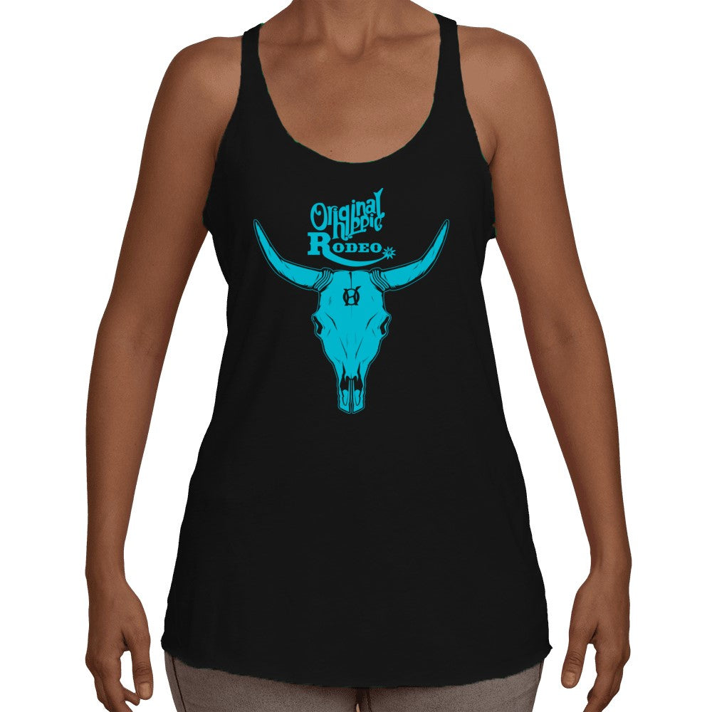 Original Hippie™ - Women's Tank Top - Rodeo Bull - Black