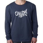 Original Hippie™ - Classic Long Sleeve Tri-Blend Navy Blue