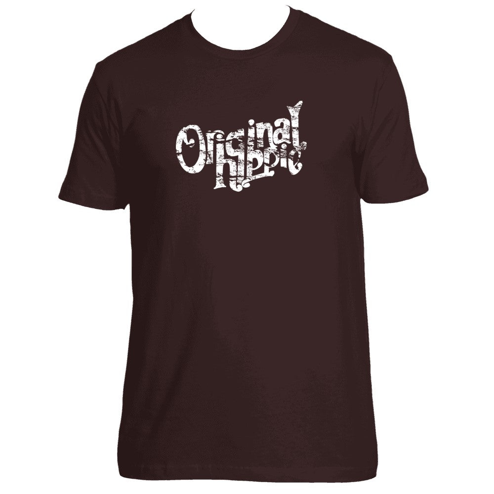 Original Hippie™ - 100% Cotton SS Unisex T-Shirt - Dark Chocolate