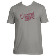 Original Hippie™ - Cotton T-Shirt - Warm Grey - Maroon Name