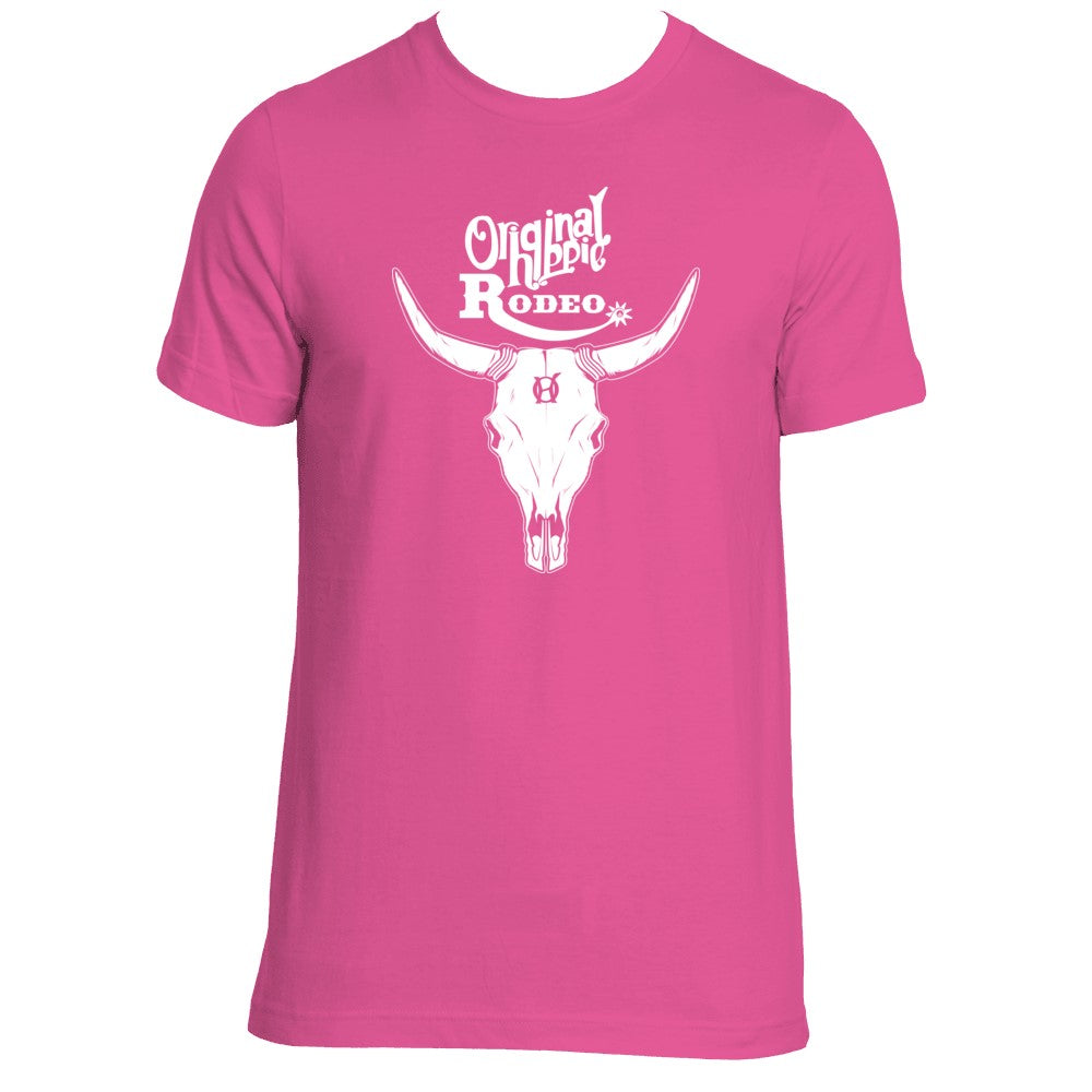 Original Hippie™ Bull Skull - Unisex Crewneck - Berry