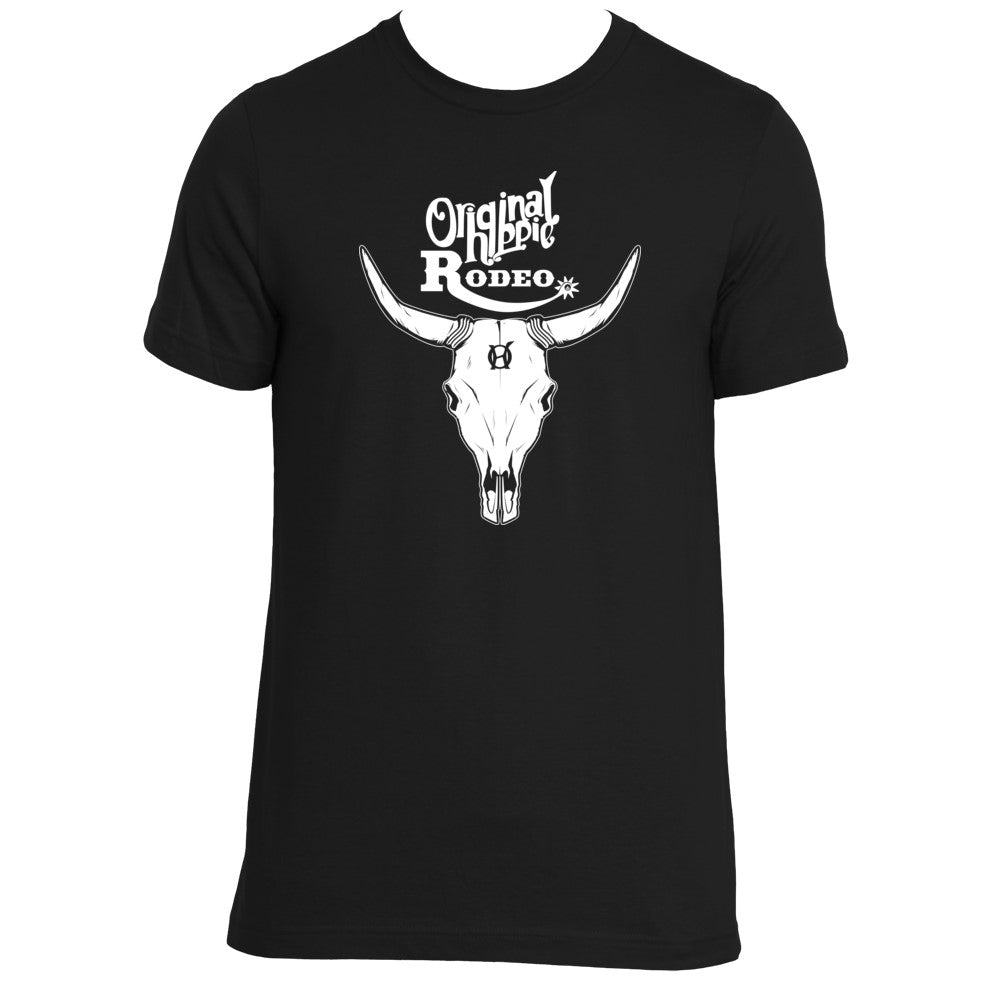 Original Hippie™ Bull Skull - Unisex Crewneck - Black