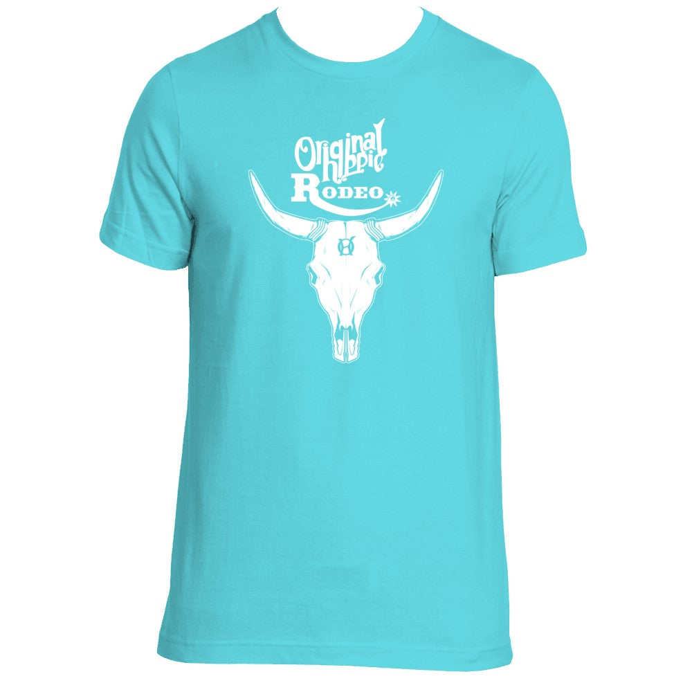 Original Hippie™ Bull Skull - Unisex Crewneck - Teal