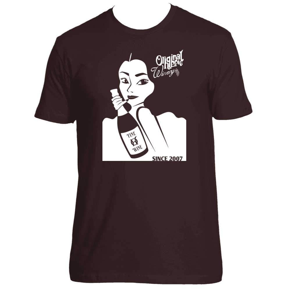 Original Hippie™ - Beauty and The Bottle SS T-Shirt - Dark Chocolate