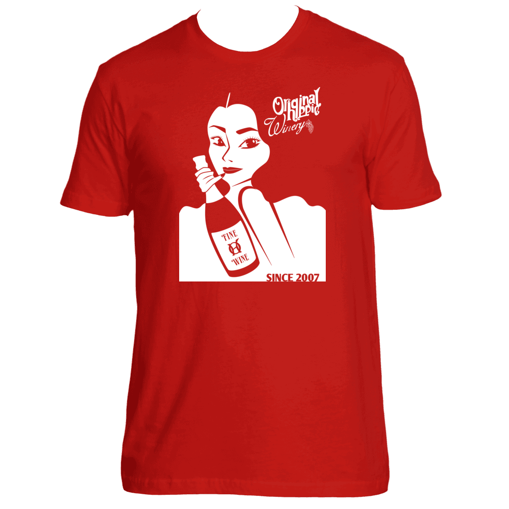 Original Hippie™ - Beauty and The Bottle SS T-Shirt - Red