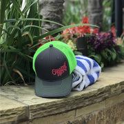 Original Hippie™ Charcoal and Neon Trucker Cap