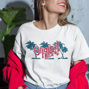 Original Hippie - Palm Tree Name - White Short Sleeve Unisex T-Shirt