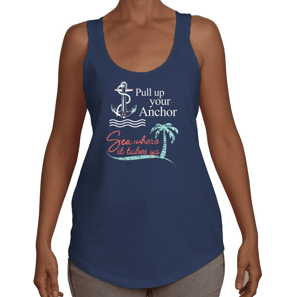 Original Hippie - Pull Up Your Anchor Sea Where It Takes Ya Women's Tank Top