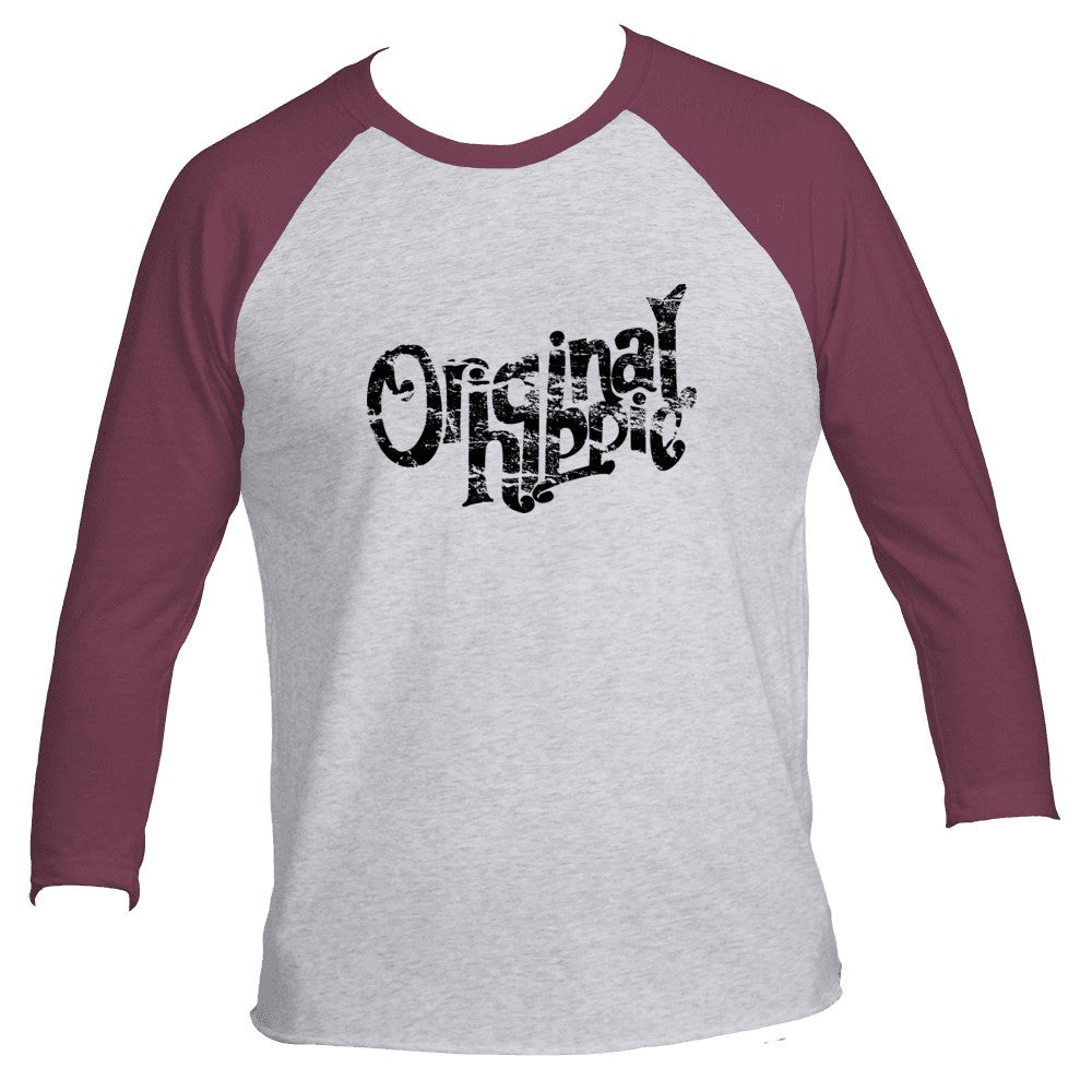 Original Hippie™ Classic Vintage Purple 3/4 Raglan