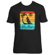 Original Hippie - Serape Palm Tree Barrel Racer Women's Short Sleeve T-Shirt Black