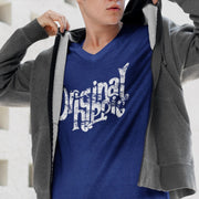 Original Hippie® - Sueded V-Neck Unisex T-Shirt - Cool Blue