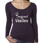 Original Hippie™ - Women's Tri-Blend Scoop Neck - WineArts - Vintage Purple