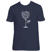 Original Hippie® - Wine Down and Let Go Short Sleeve T-Shirt - Indigo