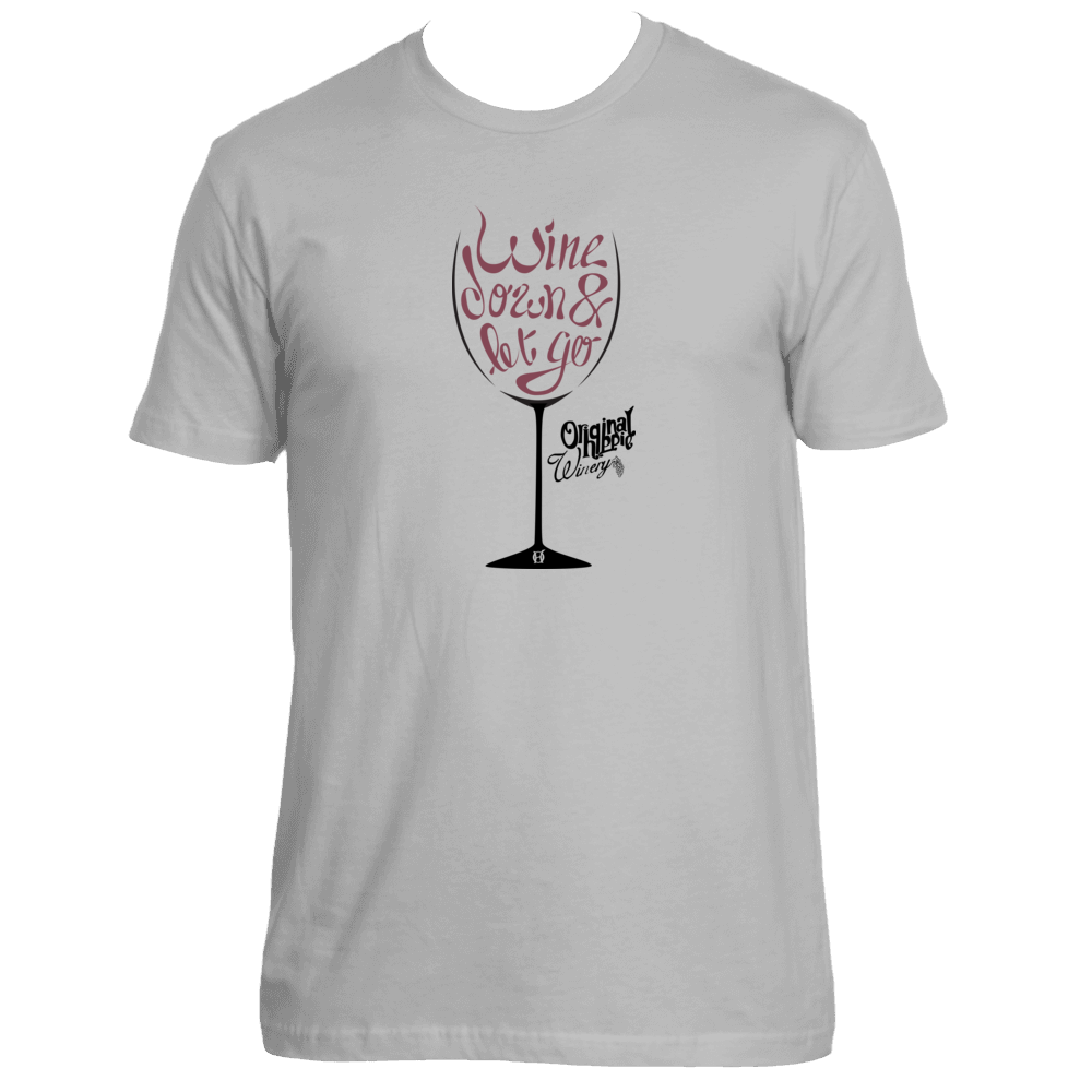 Original Hippie® - Wine Down Short Sleeve T-Shirt - Light Grey