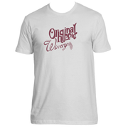Original Hippie® - Winery Name Maroon - SS T-Shirt - White