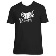 Original Hippie™ - Winery White Name SS T-Shirt - Black