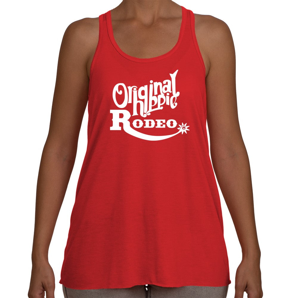 Original Hippie™ Women's Rodeo - Red  - Flowy Tank Top