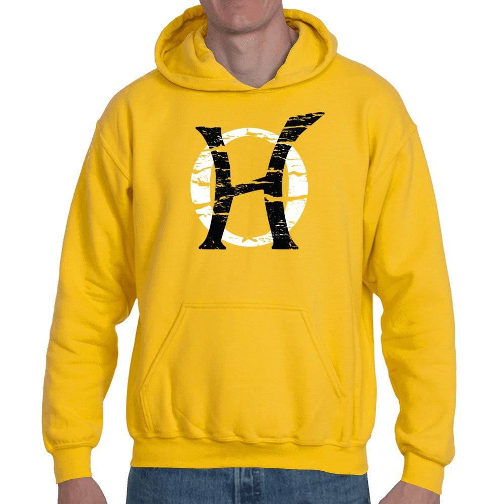Original Hippie - Logo Pull Over Unisex Hoodie - Gold