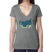 Original Hippie™ Hawaiian Lei Women's V-Neck Premium Heather T-Shirt