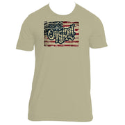 Original Hippie™ Limited Edition US Flag Oatmeal T-Shirt